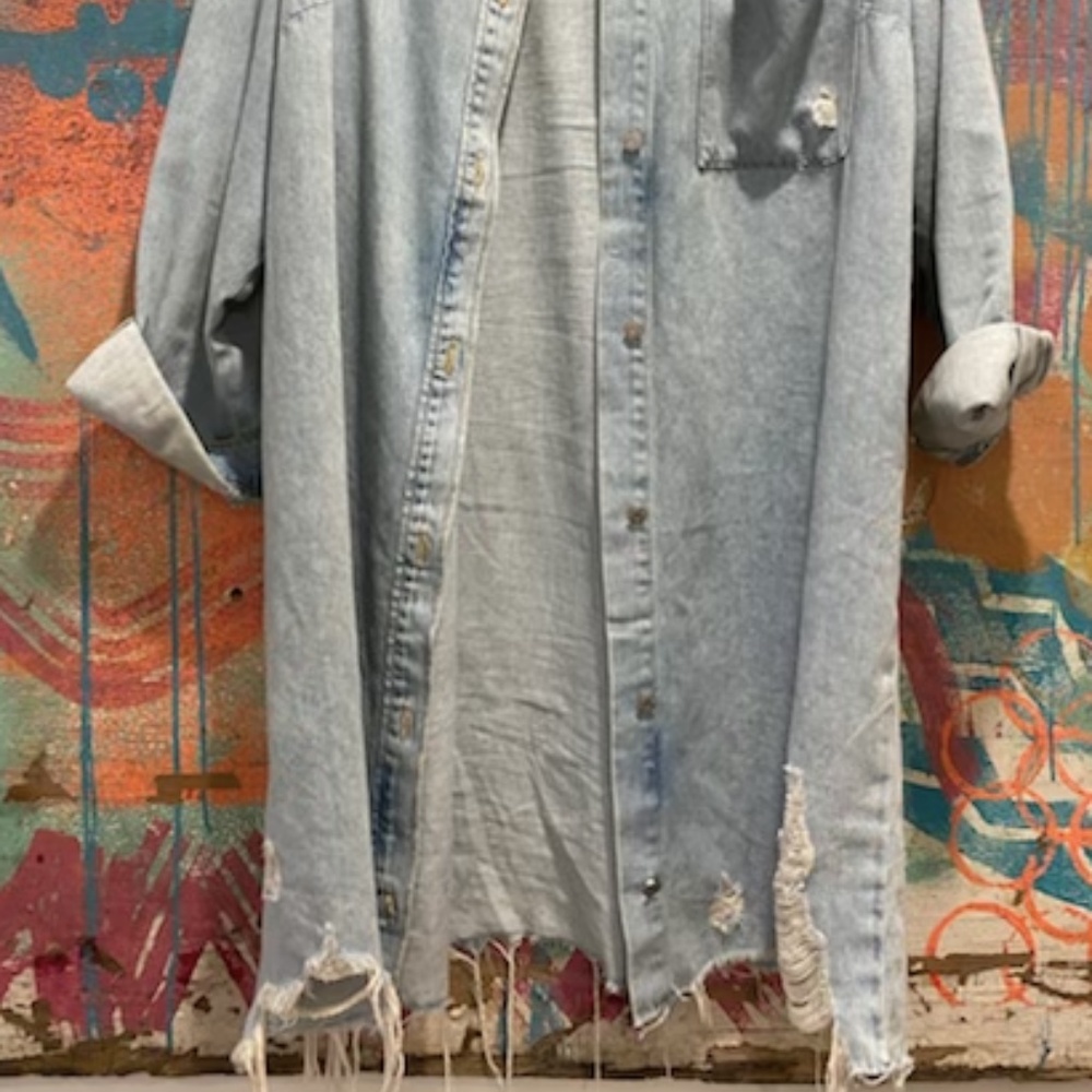 H&M Jean Jacket Oversized Medium